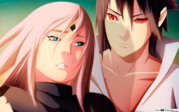 Naruto Shippuden Sasuke Uchiha Sakura Haruno HD Wallpaper