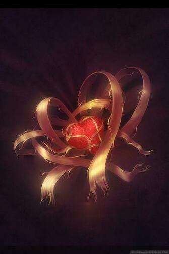 Love Heart Design iPhone Wallpaper