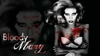 This Way Lady Gaga Image Manip Bloody Mary Wallpaper