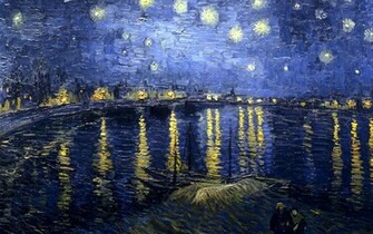 Starry Night Over The Rhone Art HD Wallpaper