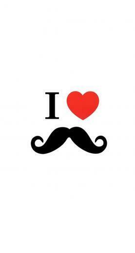 Cute I Love Beard iPhone 5s Wallpaper