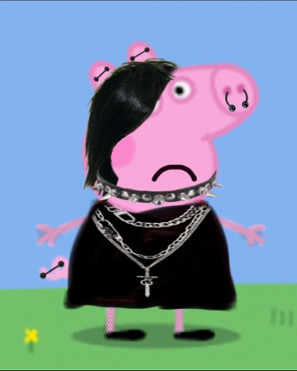 Emo Peppa Pig Funny Very Pictures Pix