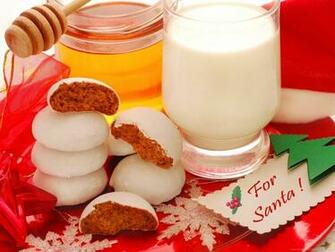 Cookies And Milk For Santa Wallpaper