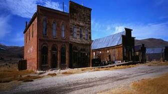 Wallpaper Ghost Town America Buildings City