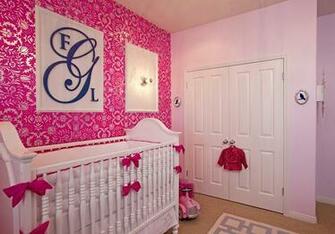 Dauphine Electric Raspberry Damask Wallpaper Little Crown Interiors