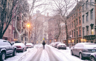 Wallpaper Car Usa United States Winter New York Manhattan