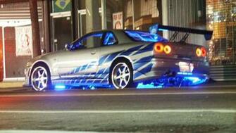 Nissan Skyline R34 Gtr Bevatten Wallpaper