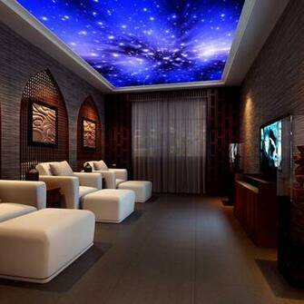 Aliexpress Buy Universe Starry Sky Furred Ceiling 3d Wallpaper
