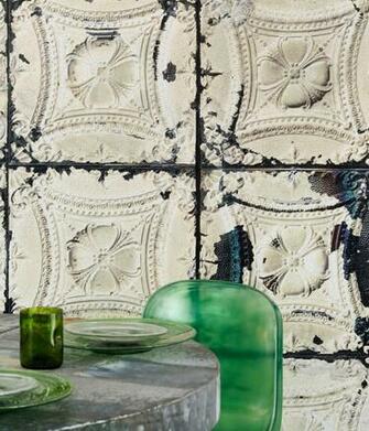 Pressed Tin Wallpaper Interiors