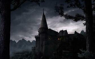 Castles Fantasy Wallpaper Art Nighttime