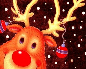 Christmas Reindeer Wallpaper