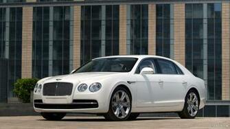 Bentley Flying Spur Glacier White Front HD Wallpaper