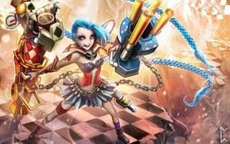 Jinx Harlequin Skin League Of Legends HD Wallpaper Lol Girl
