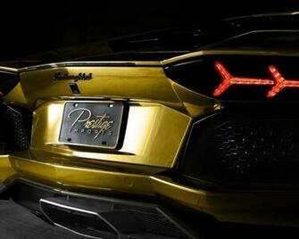 Gold Lamborghini Aventador Desktop Background HD