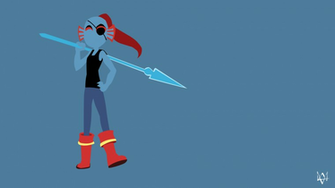 Undyne Undertale Minimalist Game Wallpaper By Lucifer012 On