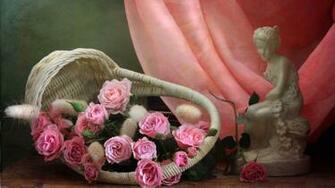 Wallpaper Full HD 1080p 1080i Roses Flowers Pink