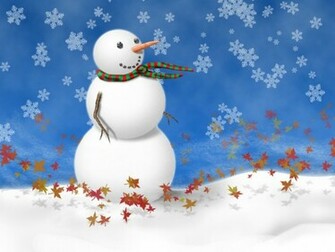 Christmas Snowman Wallpaper