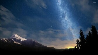 Starry Night Sky Wallpaper Nature
