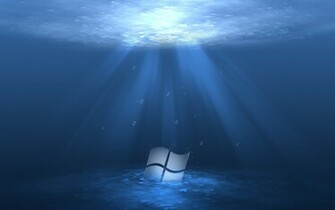 Windows Logo In Water Wallpaper