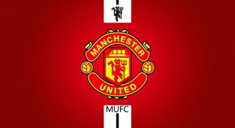 Manchester United Logo Red Background Wallpaper HD Desktop