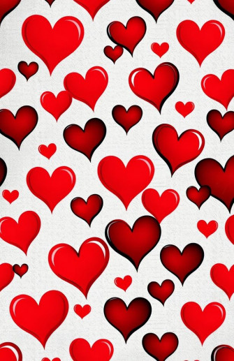 Red And Black Heart Wallpaper