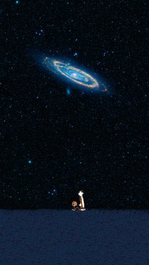 Calvin And Hobbes iPhone Sky Background By B3m0