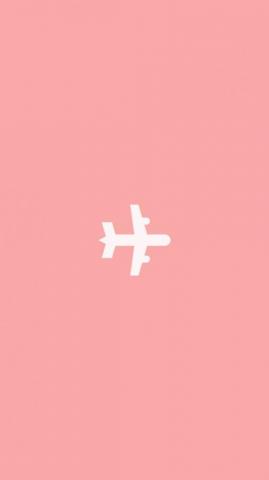 Pink Instagram Story Highlight Cover Plane Travel