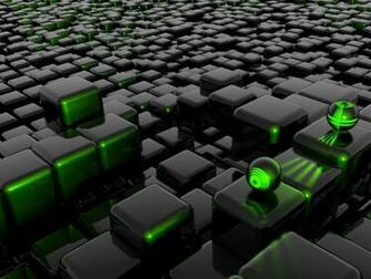 Black And Green Abstract Wallpaper HD In
