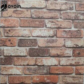 Brick Kitchen Wallpaper Natural Vinyl 3d Effect Red