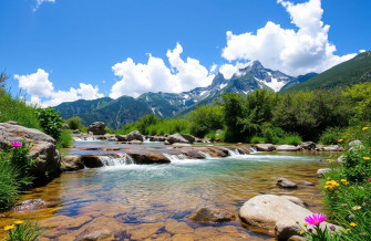 Mountain Spring Wallpaper