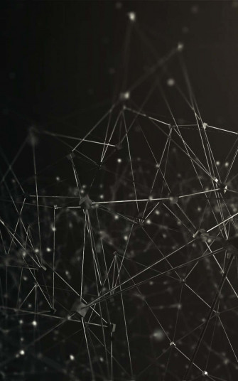 Connected Abstract Wires Wallpaper
