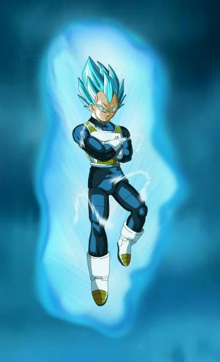 Ssgss Vegeta Arms Crossed Aura V2 Bg By Eymsmiley
