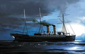 Wallpaper Wave Ship Transatlantic Ships Etruria Image For