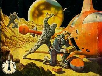 Retro Space Art Wallpaper HD Jpg