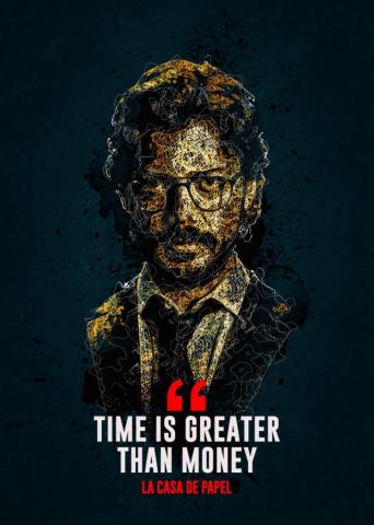 Professor Money Heist Poster By Is Rough Displate