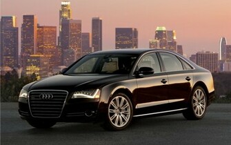 Audi A8 Black Car Wallpaper
