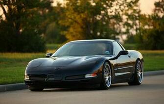 Wallpaper Z06 Corvette Chevrolet Black Chrome Wheels Image