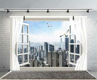 Lfeey White Windowsill Backdrop Vinyl Window Amazon In