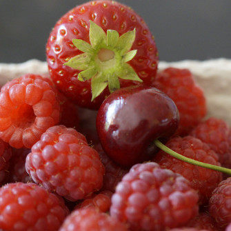 Raspberry Cherry Berry Ripe Juicy iPad Air Wallpaper