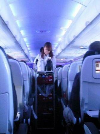 America Us In Flight Virgin Attendant