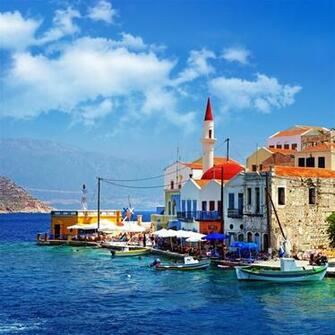 Beautiful Greece Corner iPad Air Wallpaper iPhone