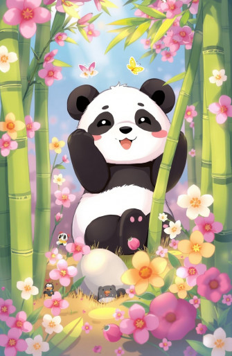 Cute Anime Panda Wallpaper