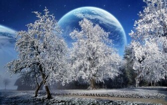 Winter Scenery Powerpoint Background