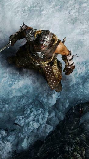 Wallpaper The Elder Scrolls Warrior Scream Helmet