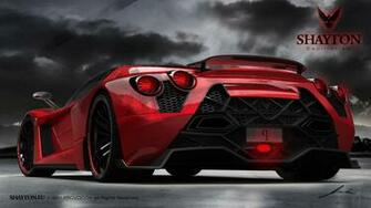 Red Hypercar Shayton Equilibrium Supercar Desktop