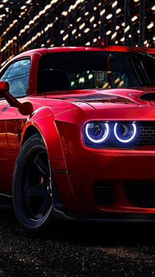 Red 4k Car iPhone Wallpaper