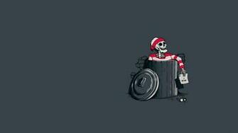 Simple Waldo Humor Skeleton Wallpaper HD Desktop And