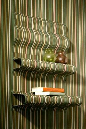 Ultra Modern Wallpaper Decor Shelves