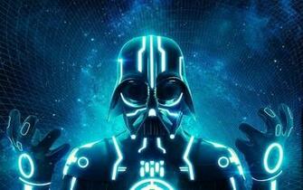 Vader Tron Science Fiction Wallpaper High Quality