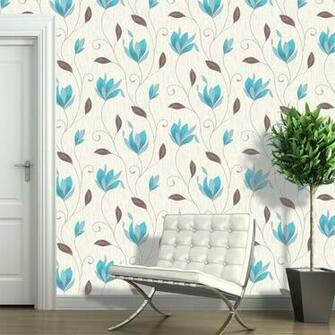 Wallpaper White Teal Silver Synergy Is One Of Our Favourite